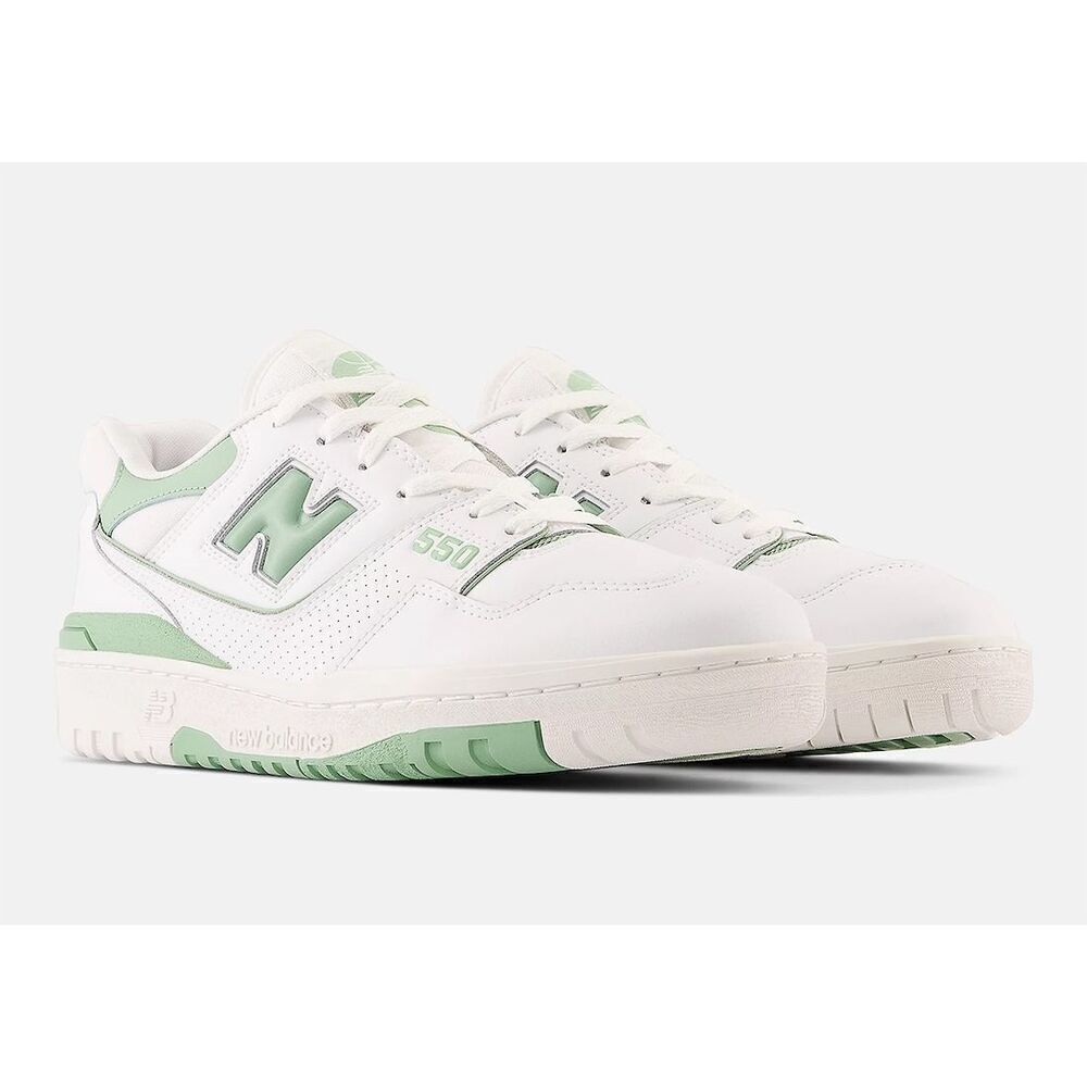 New Balance 550 Women’s Vintage 80s Silhouette Inspired Mint Green Sneakers